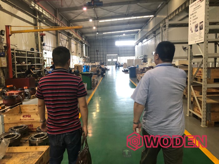 沃頓機械前往南京某傳動減速機做液壓扳手選型